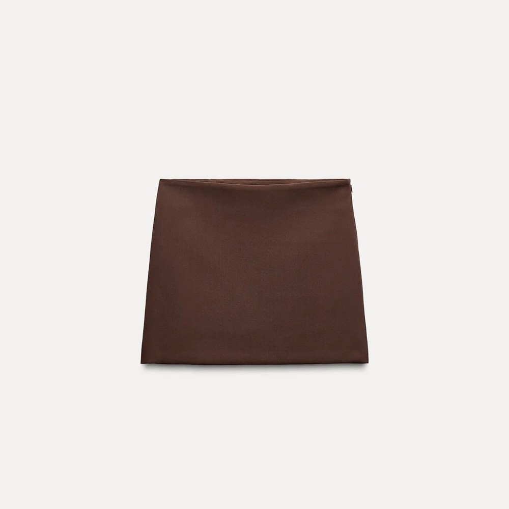 Zara Brown Mini Skirt